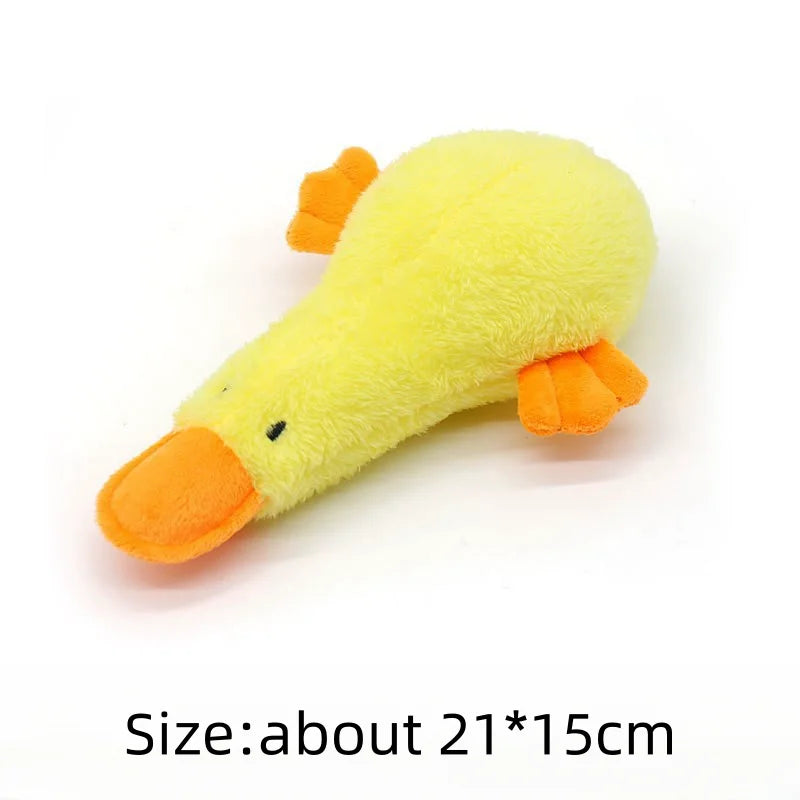 Yellow Duck Puppy Squeaky Interactive Stuffed Toy