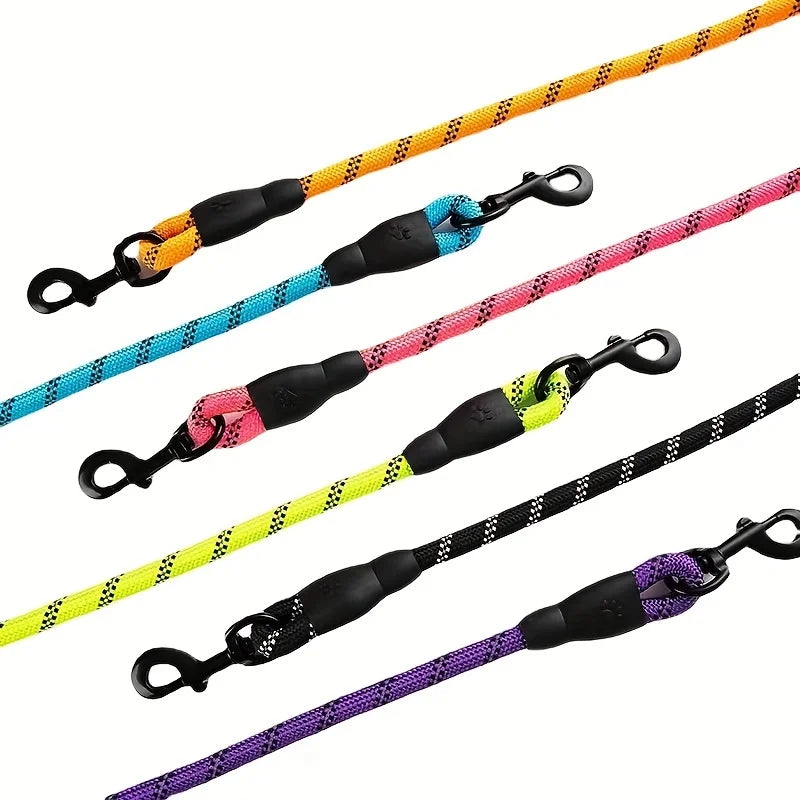 Reflective Dog Leash with Padded Handle - Heavy Duty Traction Ropefety And Contr