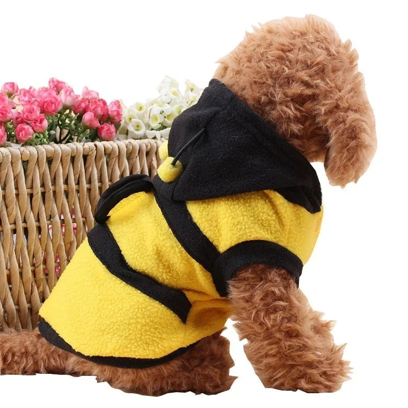Puppy Coat Apparel Bee Outfit Pet Clothes