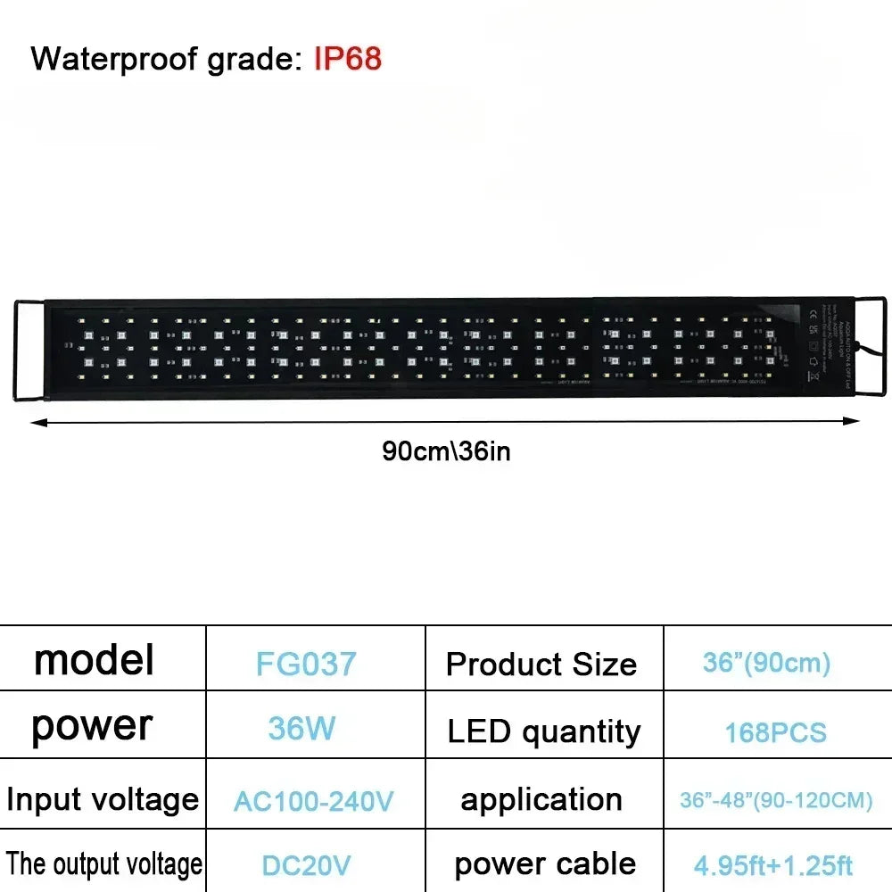 Aquarium Light 24/7 DIY Auto LED Full Spectrum Lighting