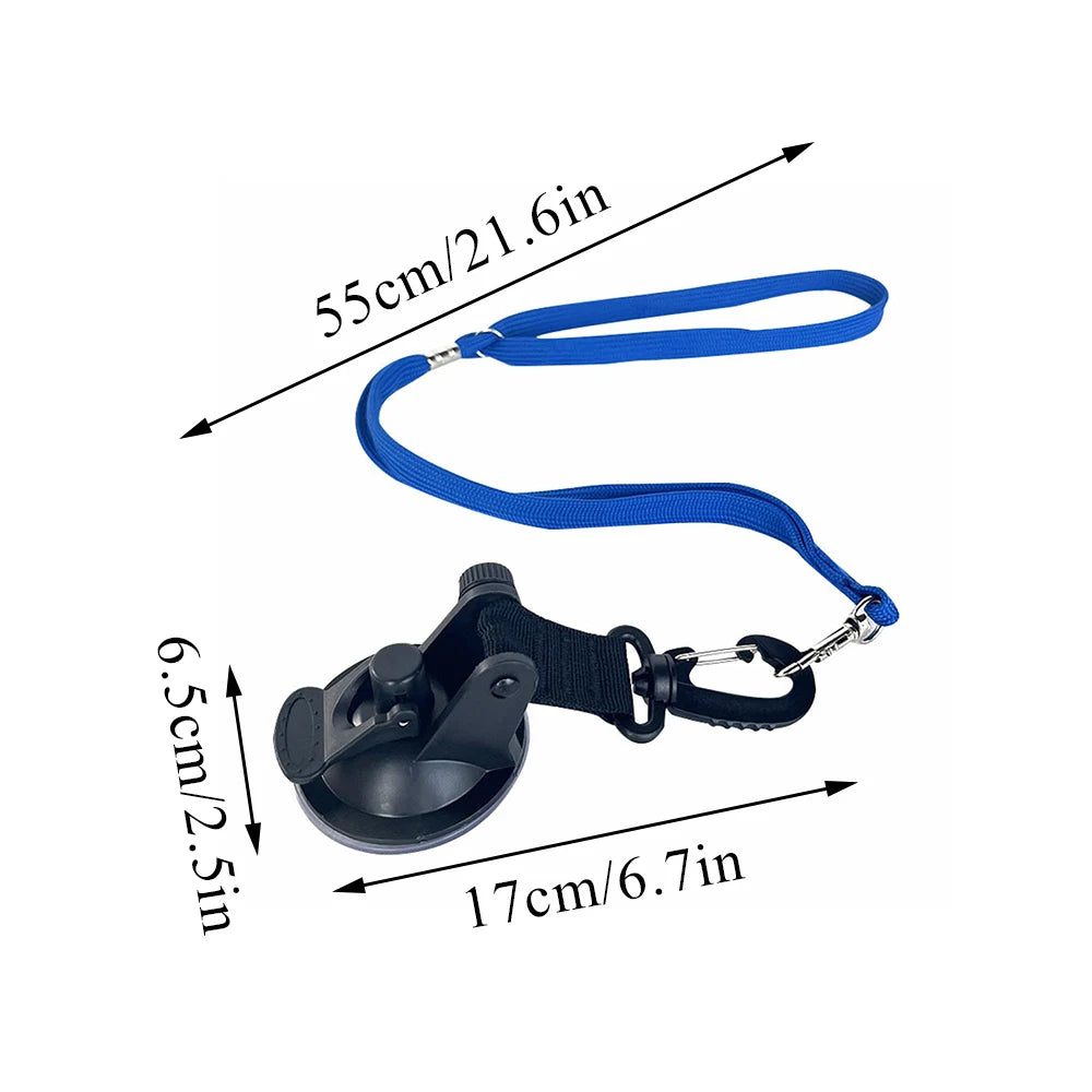 Portable Adjustable Dog Harness with D-Rings & Grooming Strap