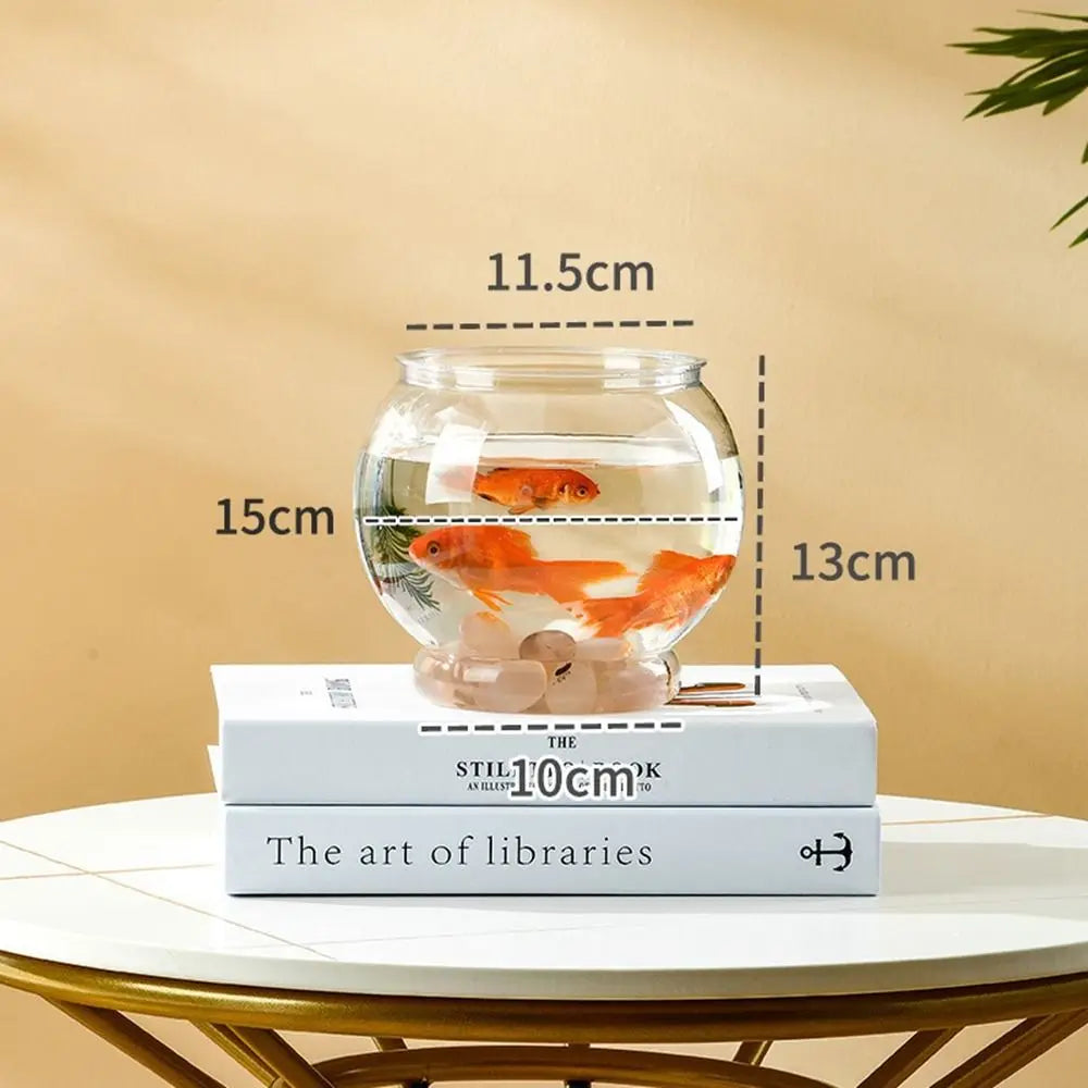 Clear Transparent Round Fish Tank