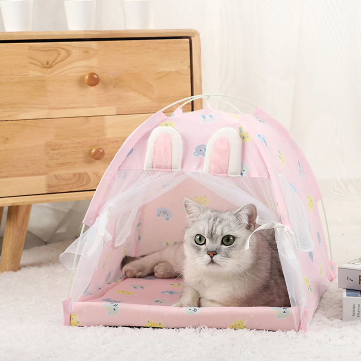 Pet Tent Bed for Cats - Warm Winter Cushion Sofa Basket