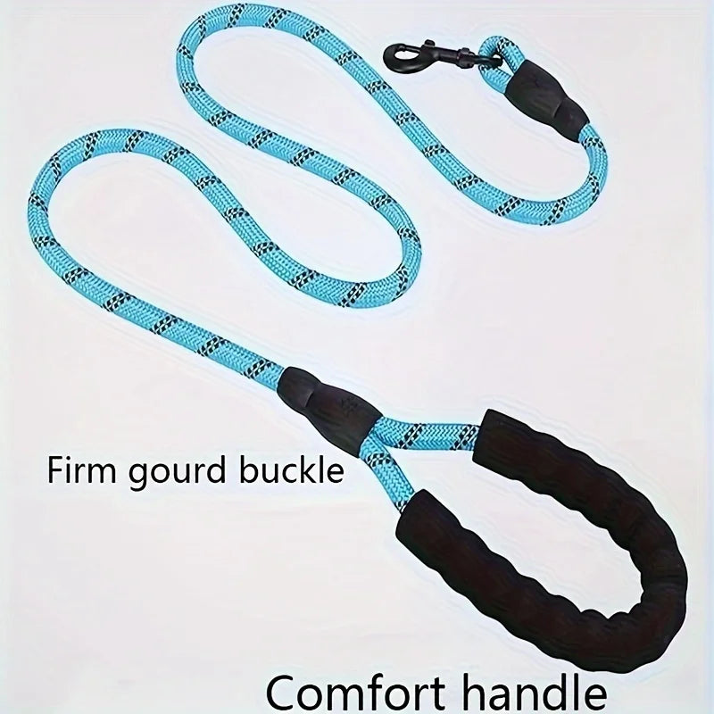Reflective Dog Leash with Padded Handle - Heavy Duty Traction Ropefety And Contr