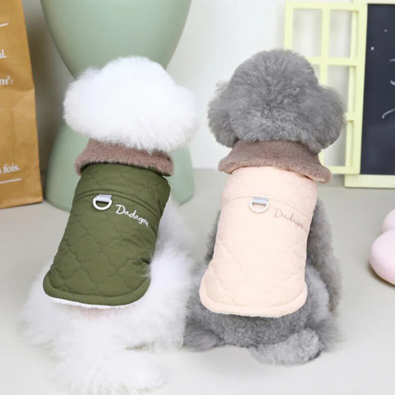 Warm Fleece Dog Jacket Vest - Winter Coat for Small & Medium Dogs