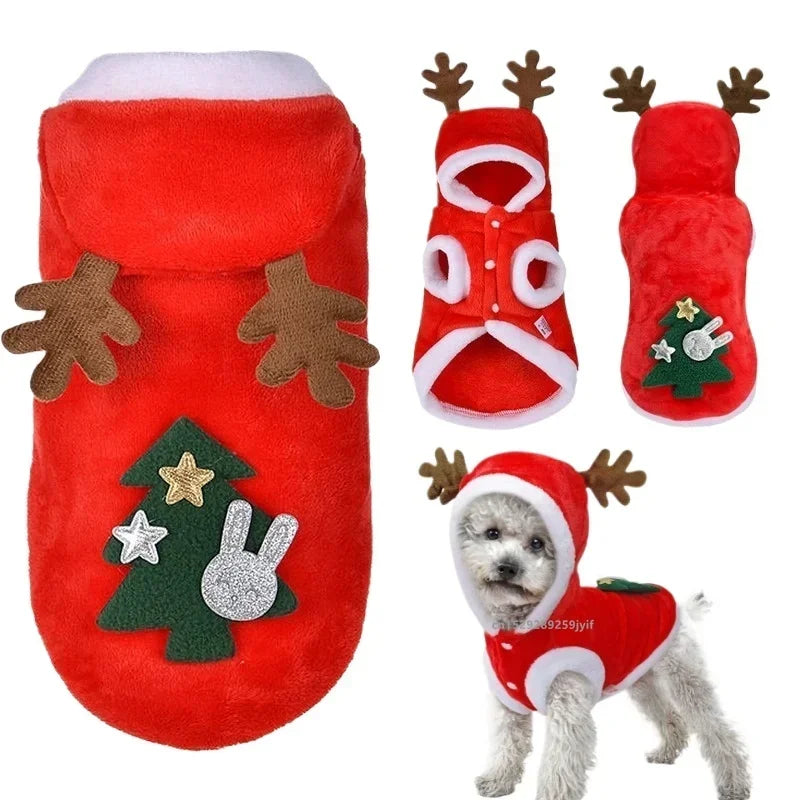 Christmas Winter Pet Coat Apparel