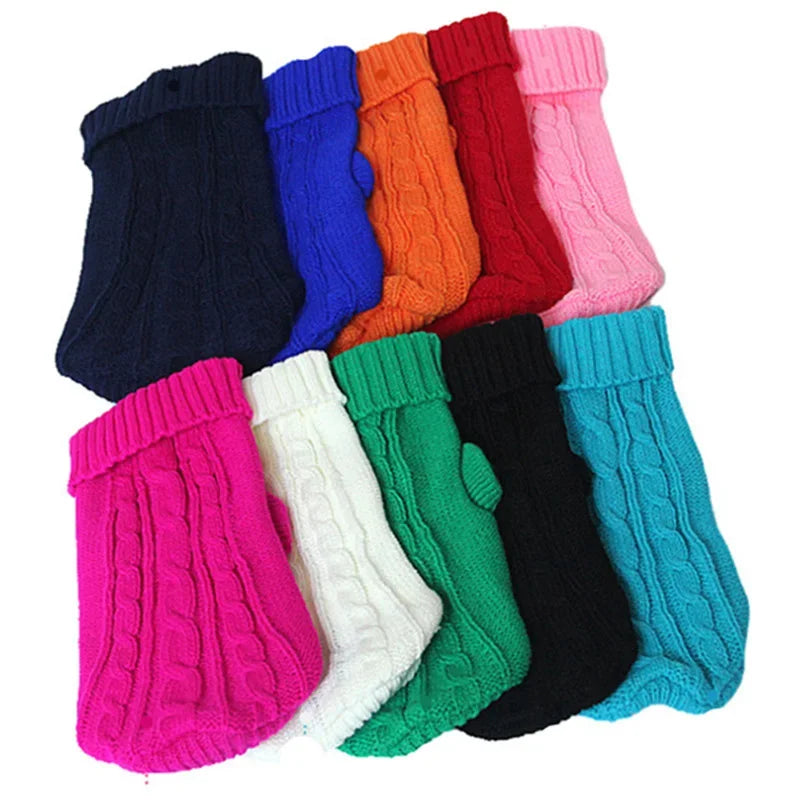 Winter Clothes Knitted Pet Clothes
