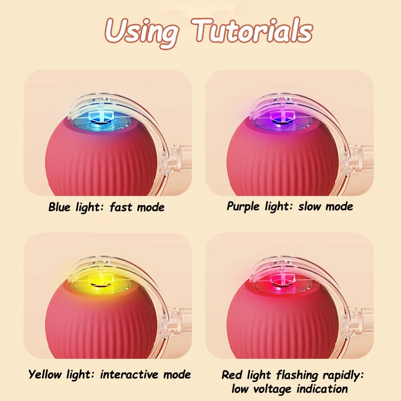 Interactive Automatic Rolling Ball Pet Toys