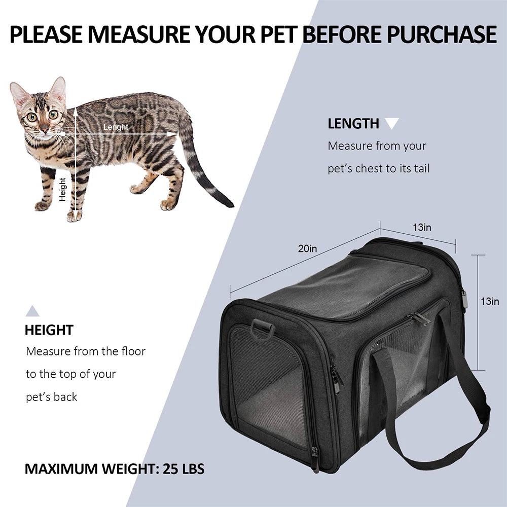 Collapsible Travel Large Cat Carriers