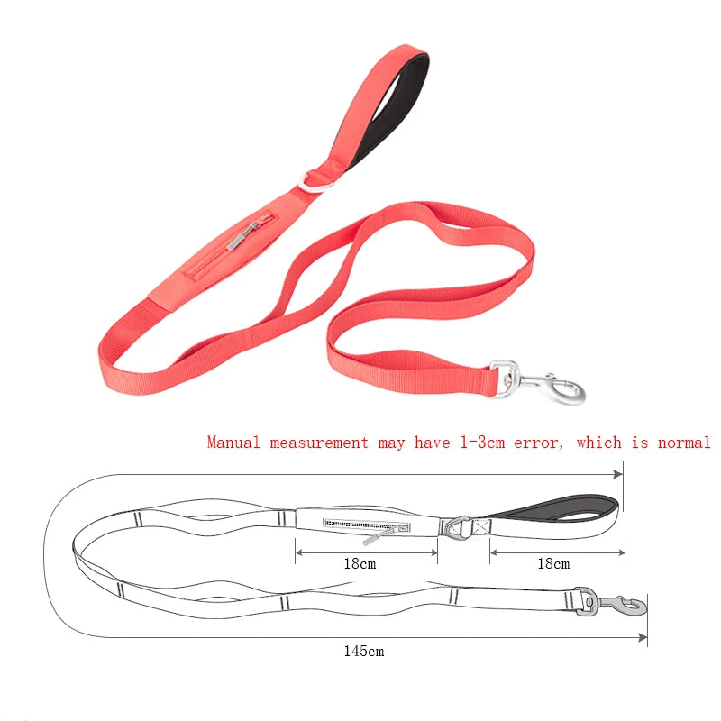 SMALL COMBINATION Lightweight Dog Leash with Double Handle