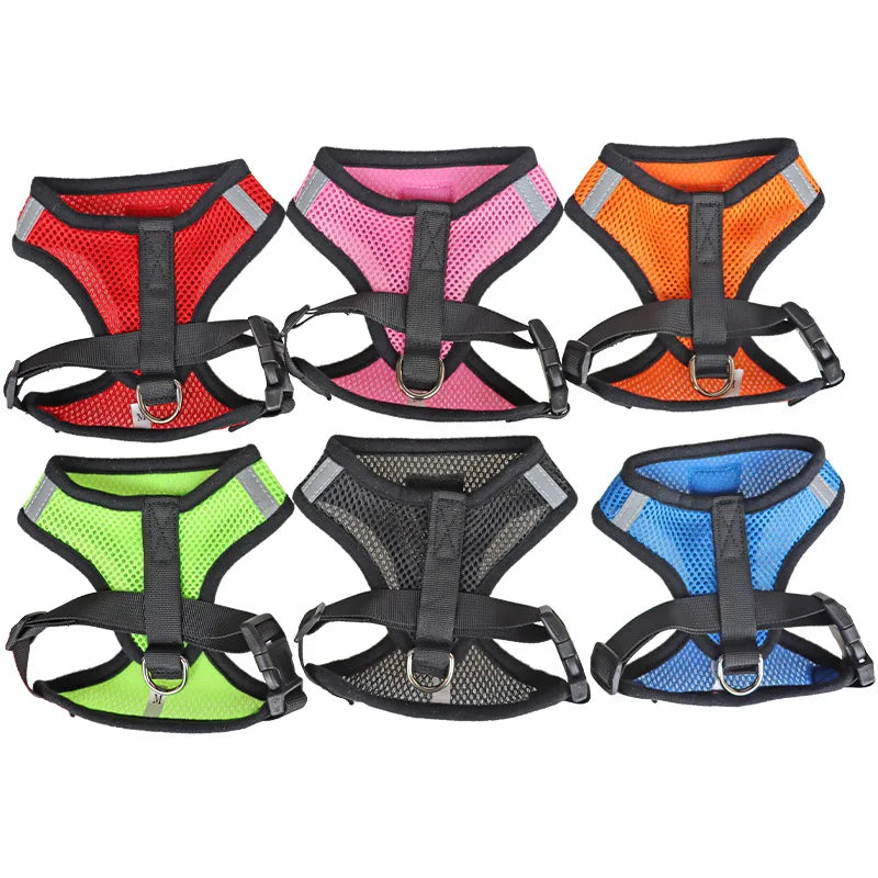 Adjustable Vest Polyester Pet Harness with Lead Leash